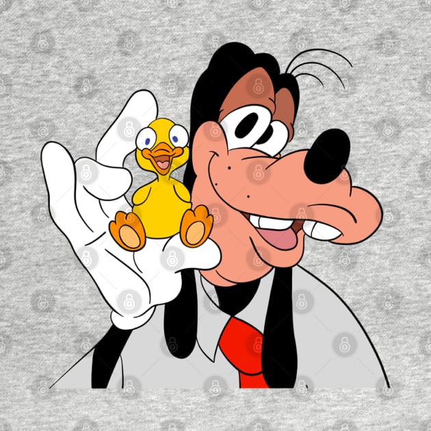 Goofy and duck by cariespositodesign